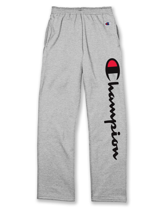 Champion Trainingsbroek Jongens - Grijs - Double Dry® Fleece With Pockets Script Logo ( 384219-EYG )